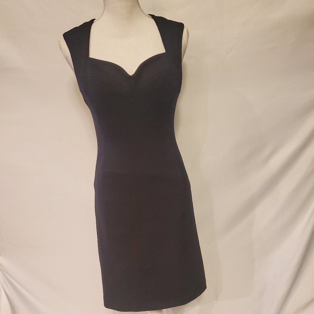White House Black Market Black Dress Open Back